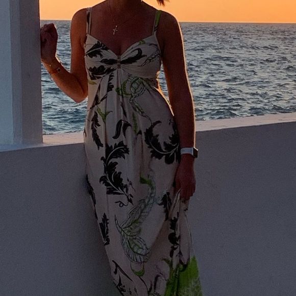 🌷❤️🌷 Roberto Cavalli maxi summer dress size S/M❤️🔥 - Picture 1 of 12